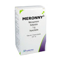 Meronny Meropenem 1 g, caja con 1 frasco ámpula