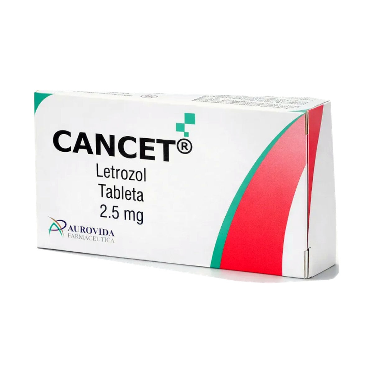 Cancet Letrozol 2.5 mg, caja con 30 tabletas